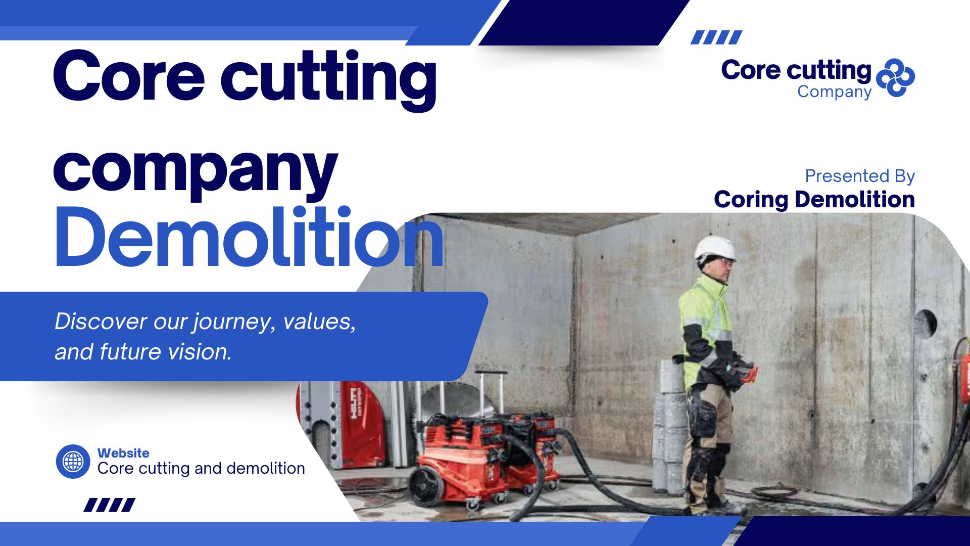 Concrete core cutting services in UAE
